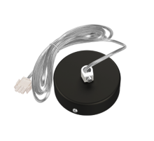 Комплект для подключения к сети Х-line подвесной (провод 2м) RAL9005 черный муар 5-жильный  V4-R0-90.0056.XL0-0002  VARTON