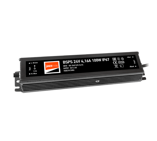 Драйвер для светодиодной ленты LED BSPS 24V 4,160A=100W IP67 3 г.гар.  .5015579  Jazzway