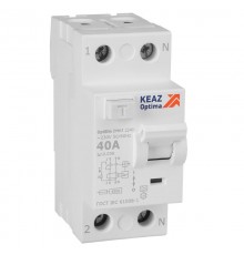 Выключатель дифференциального токаOptiDin DM63-2240-A-4,5-УХЛ4 (2P, 40, 30mA)  343913  КЭАЗ