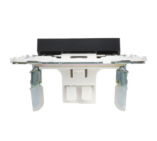 SKANDY Выключатель 1-клавишный с индикацией 10А SK-V07Bl черный  SK-V10-1-10-K02  IEK