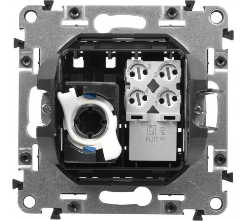 Valena Мех IN'MATIC Розетка 2-ая ТЛФ/комп RJ11/RJ45, Кат.6 UTP  753032  Legrand