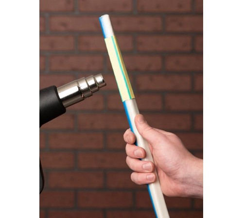 Термоусаживаемая трубка ТУТ нг 25/12,5 желто-зеленая EKF PROxima  tut-25-yg-1m  EKF