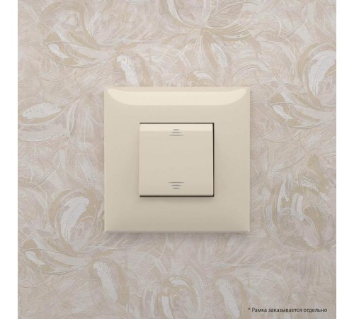 Выключатель одноклавишный в стену, "Avanti", "Ванильная дымка"  4405103  DKC