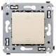 Выключатель одноклавишный в стену, "Avanti", "Ванильная дымка"  4405103  DKC