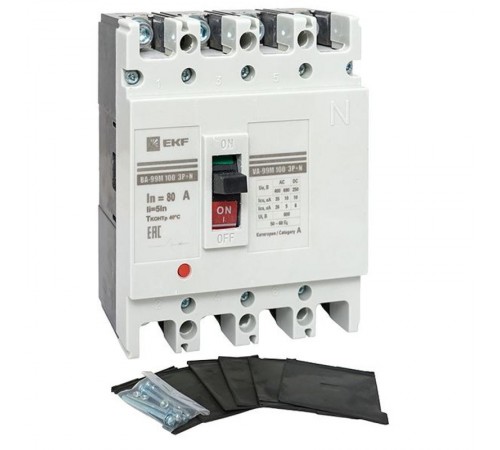 Выключатель автоматический ВА-99М 100/80А 4P 5In 35кА EKF PROxima  mccb99-4P5In100-80m  EKF