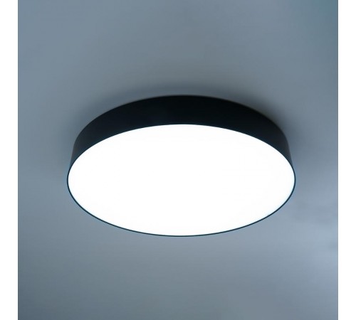 Светильник светодиодный управляемый с пультом 80W, Max. 4800Lm, 3000К-6500K, AL6200 "Simple matte" черный  48067  FERON