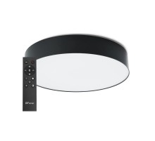 Светильник светодиодный управляемый с пультом 80W, Max. 4800Lm, 3000К-6500K, AL6200 "Simple matte" черный  48067  FERON