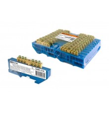 Шина "N" нулевая с изолятором на DIN-рейку 8x12мм стойка бол. 6 групп инд. стикер  SQ0801-0130  TDM