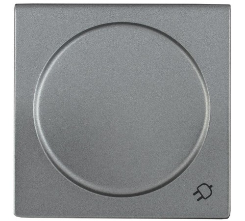 НР-3-1-БА Накладка розет. с з/к с кр. BOLERO антрацит  ENB31-R-K95  IEK