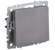 BRITE Выключатель 1-клавишный самовозвратн. 10А ВС10-1-4-БрС сталь  BR-V14-0-10-K46  IEK