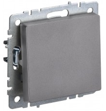 BRITE Выключатель 1-клавишный 10А ВС10-1-0-БрС сталь  BR-V10-0-10-K46  IEK