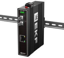 Медиаконвертер 10/100/1000Base-TX в 1000Base-X, разъем ST, двойное одномодовое оптоволокно, 1550нм TSX TSX-MC1-1GX1GT-STEKF