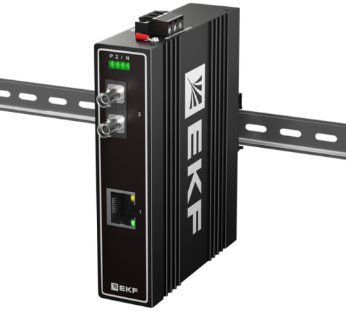 Медиаконвертер 10/100/1000Base-TX в 1000Base-X, разъем ST, двойное одномодовое оптоволокно, 1550нм TSX TSX-MC1-1GX1GT-STEKF