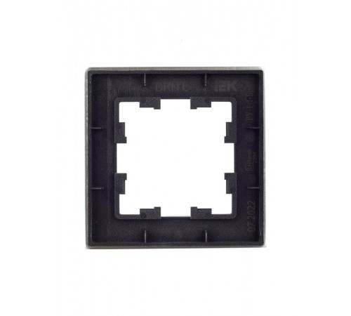 BRITE Рамка 1-ая РУ-1-1-БрА металл алюминий  BR-M12-M-K47  IEK