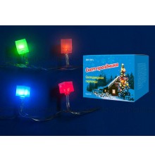 Гирлянда светодиодная  с контроллером "Кубики"  ULD-S0700-050/DTA MULTI IP20 CUBES-1   50 диодов, 7 м, разноцветная, IP20,шнур прозр.  07932  Uniel