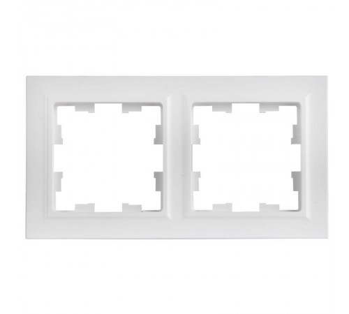 BRITE Рамка 2-местная РУ-2-БрАБ арктический белый   BR-M22-K91  IEK