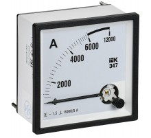 Амперметр Э47 6000/5А кл. точн. 1,5 96х96мм  IPA20-6-6000-E  IEK