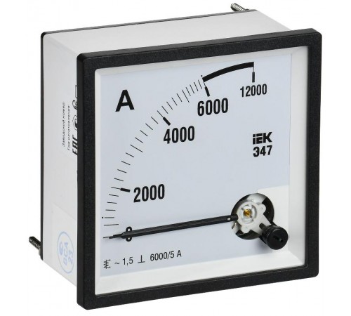 Амперметр Э47 6000/5А кл. точн. 1,5 96х96мм  IPA20-6-6000-E  IEK