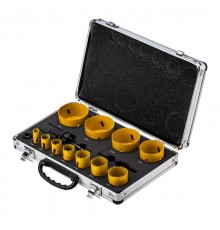 Набор коронок Bimetal (14, 20, 22, 25, 30, 35, 40, 51, 60, 64, 67), 16 предметов, мет. кейс  KR-92-0203-1  Kranz