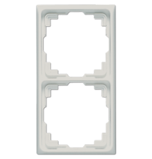 Рамка для инсталляции в кабельных каналах, 2-кратная; светло-серая  CD582KLG  Jung