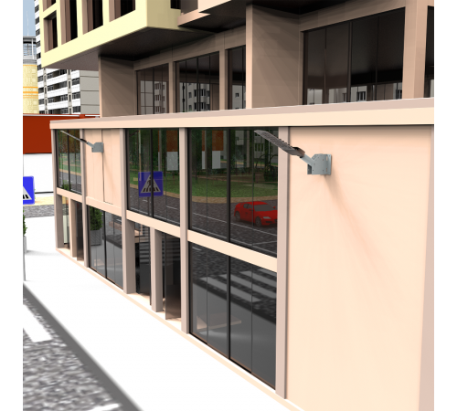 Кронштейн для уличных светильников с переменным углом 230х150х120 D38мм  903265101  Gauss