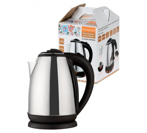 Электрический чайник "Персей", нержавеющая сталь, 1,8 л, 1500 Вт, Народный  SQ4019-0001  TDM