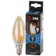 Лампа светодиодная F-LED B35-9W-840-E14 gold (филамент, свеча золот, 9Вт, нетр, E14)  Б0047035  ЭРА