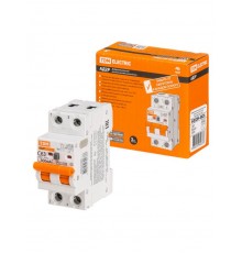 Выключатель автоматический диффренциального тока АД2P 2Р С63 300мА 6кА тип АС  SQ0204-0626  TDM