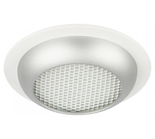 Встраиваемый светильник под лампу GX53  KL111 WH/SL белый/серебро матовый   Б0061539  ЭРА