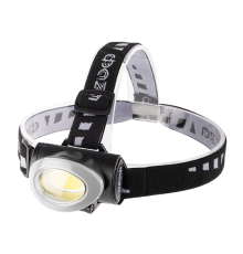 Фонарь светодиодный налобный H5-L3W-gy налобн. 3Вт COB, 3xAAA, сер.  .5027503  ФАZА