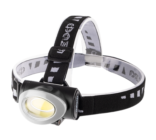 Фонарь светодиодный налобный H5-L3W-gy налобн. 3Вт COB, 3xAAA, сер.  .5027503  ФАZА