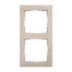 SUNO Рамка декоративная универсальная 2-постовая Цвет "Песочный"  721532  Legrand