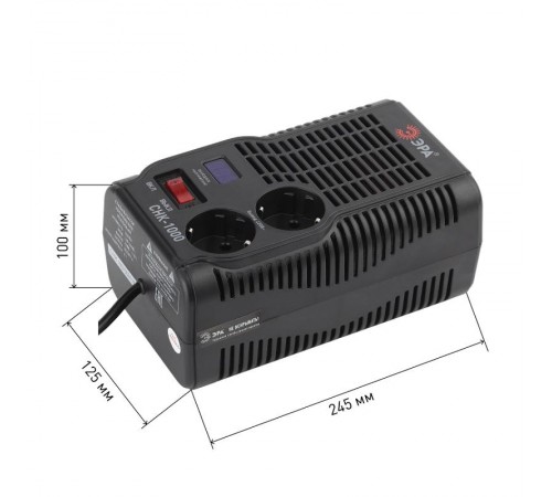 Стабилизатор напряжения компакт. СНК-1000 160-260В/220В, 1000ВА  Б0032469  ЭРА