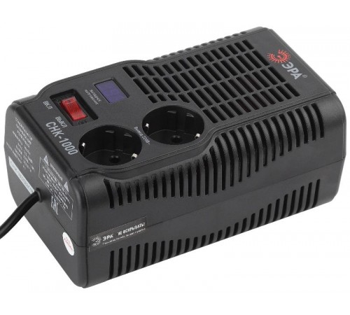 Стабилизатор напряжения компакт. СНК-1000 160-260В/220В, 1000ВА  Б0032469  ЭРА