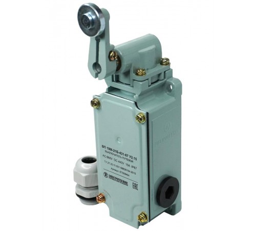 ВП 19М-21Б-431-67 У2.15, четырёхполюсный, рычаг с роликом, 1з+3р, IP67, выключатель путевой (ЭТ)  ET008494  Электротехник