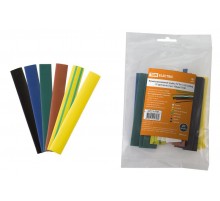 Термоусаживаемая трубка ТУТнг 12/6 набор (7 цветов по 3 шт. 100мм)  SQ0518-0506  TDM