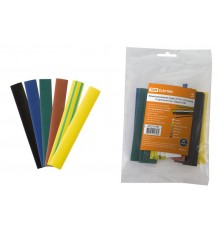 Термоусаживаемая трубка ТУТнг 12/6 набор (7 цветов по 3 шт. 100мм)  SQ0518-0506  TDM