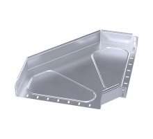 Угол горизонтальный 90 градусов Стандарт INOX (AISI 316) 400х80  PR16.3537  Промрукав