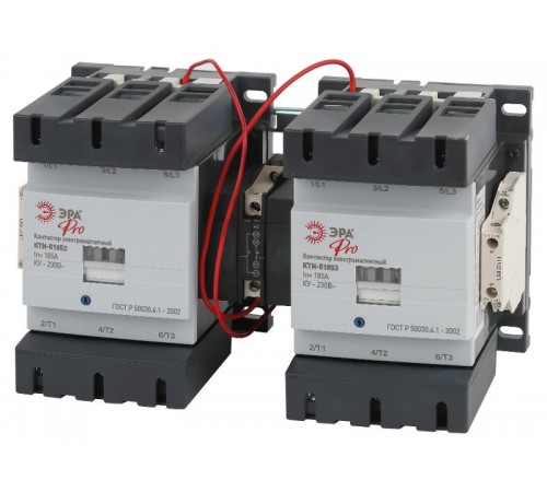 Контактор КТИ-51853 реверс PRO KKT53-185-230-10-E 185А 230В/АС3  Б0054936  ЭРА
