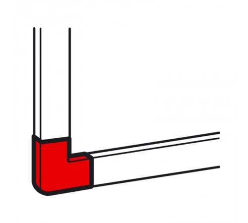 Плоский угол - для мини-каналов Metra - 16x16  638113  Legrand