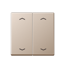 Клавиша для KNX кнопки, 2 группы, символы стрелки; дюропласт; шампань  A102PCH  Jung
