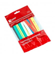 Термоусаживаемая трубка ТУТ нг 16/8 набор:7 цветов по 3шт. 100мм. EKF PROxima  tut-n-16  EKF