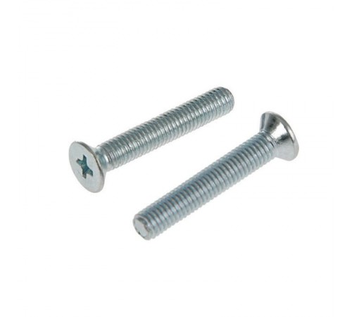 Винт DIN965 с потайной головкой оцинк. М6х40 (40 шт) - коробка с ок. ( 0,333 кг)  105243  Tech-KREP