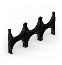 Кластер для двустенных труб d160 мм, тройной, двухсторонний (35 шт/кор)  PR13.02583  Промрукав