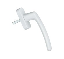 Ручка оконная Fit,  пластик, штифт 35, белый (1 шт) - пакет   148130  Tech-KREP