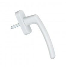 Ручка оконная Fit,  пластик, штифт 35, белый (1 шт) - пакет   148130  Tech-KREP