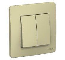 Blanca Бежевый С/У Выключатель 2-кл (cх.5), 10А, 250B  BLNVS010507  SE