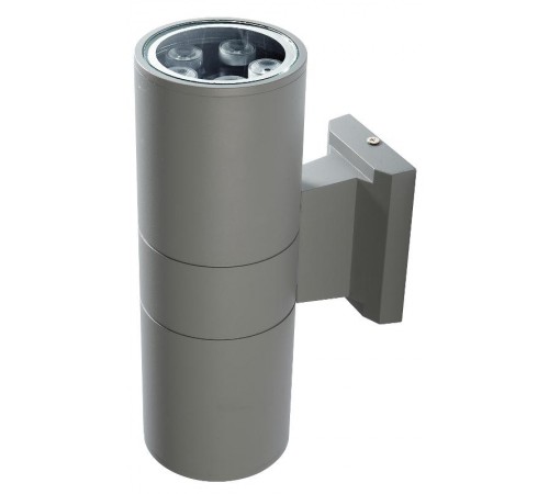 Светильник светодиодный архитектурный ДБУ PWL-26090/30D 2x5w 6500K GR IP65 фасадный  .1018601B  JAZZWAY