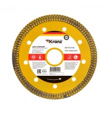Диск алмазный отрезной ультратонкий 115x22.2x1.4x10 мм  KR-90-0140  Kranz