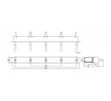 PPTR-19-4CU-RNG-STL Патч-панель 19" для претерминированных медных и оптических кассет  480617  Hyperline
